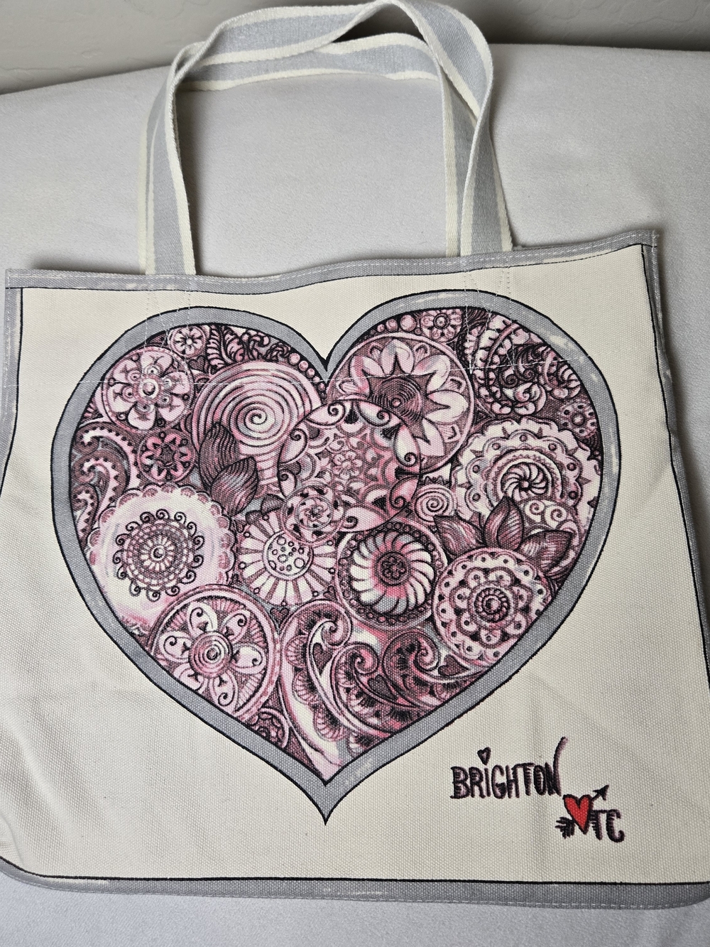 Brighton Love In Bloom Sweetheart Canvas Tote Bag By Tom Clancy